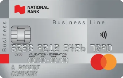 Business Line Mastercard credit card card