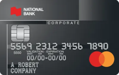Corporate Mastercard credit card card