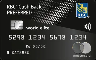 RBC Cash Back Preferred World Elite Mastercard card